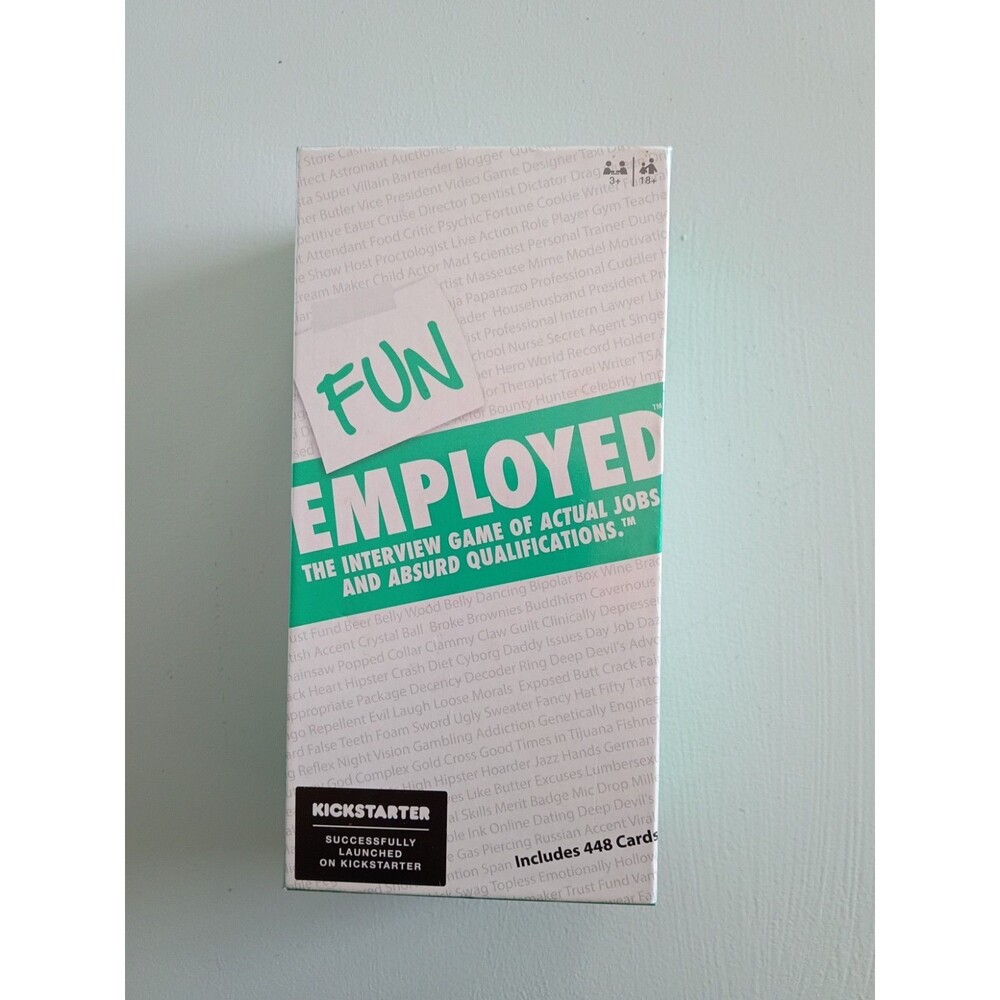 FunEmployed The Interview Card Game Kickstarter Mattel 2016 NEW Sealed